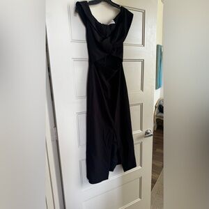 Black cutout dress